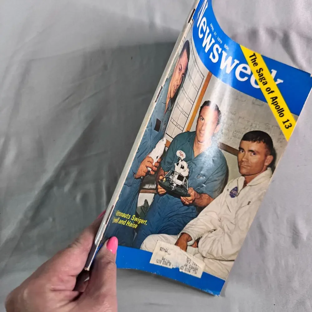 Newsweek April 27 '70 Apollo 13 Magazine Jim Lovell Jack Swigert Fred Haise NASA